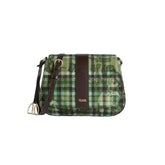 Alviero Martini - Tracolla Tartan Soul, Verde Muschio